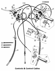 1973-74 Norton Commando Controls & Cables