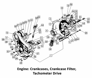 1971 Norton Commando Crankcases, Breather, Tacho Drive