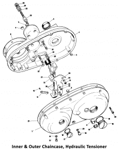1975 Norton Commando Mk3 Primary Chaincases, Tensioner