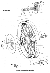 1975 Norton Commando Mk3 Front Wheel & Brake