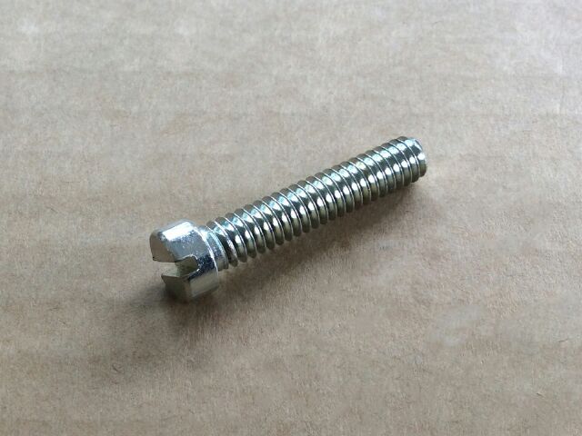 061102 Slotted screw 1/4" Whitworth x 1-1/4" long - Classic Bike Spares