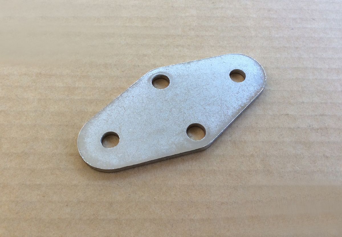 Norton Commando reverse cone muffler mounting plate - Classic Bike Spares