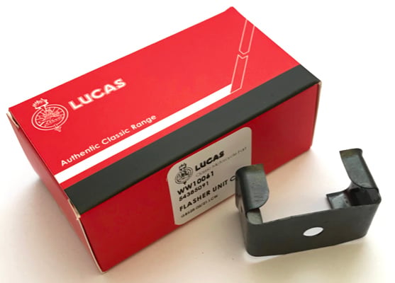 Clip, flasher unit