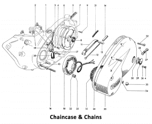 1964 Triumph 650 Twins Chaincase & Chains