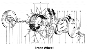 1964 Triumph 650 Twins Front Wheel