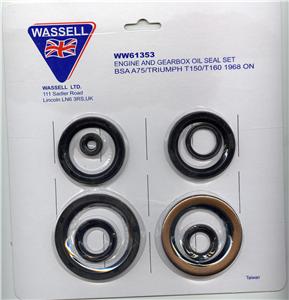Triumph & BSA engine & gearbox oil seal kit - Classic Bike Spares