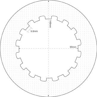 Clutch plate, internal lugs, Norton/AMC - Classic Bike Spares