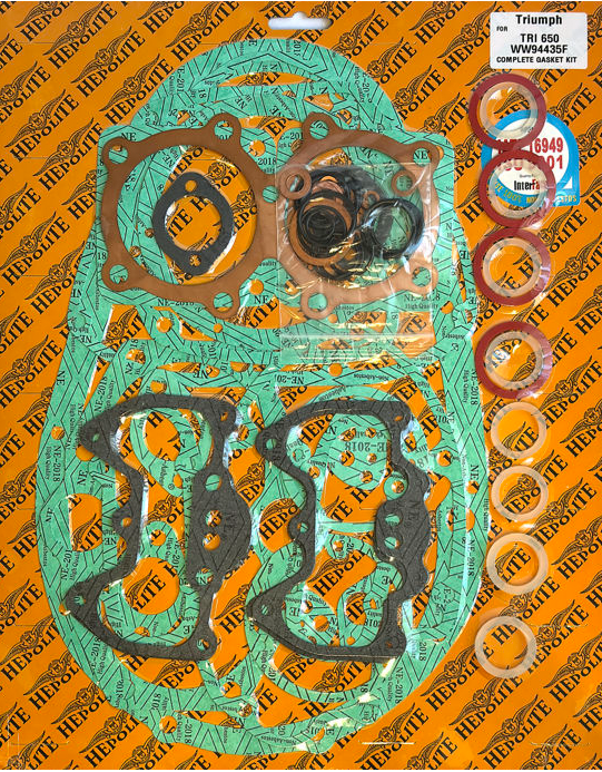 TRI821 Gasket set, Triumph 650 1963-71 Classic Bike Spares
