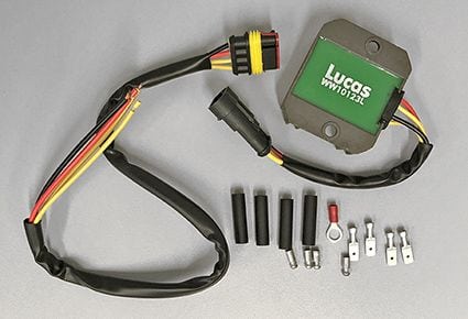 Lucas rectifier/regulator, 12V 120W single phase - Classic Bike Spares