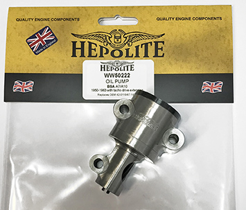 42-0115 Hepolite oil pump, BSA A7/A10 - Classic Bike Spares