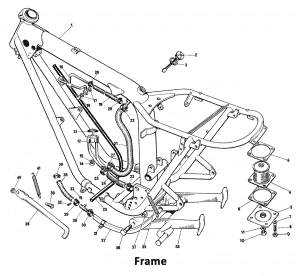 1973 Triumph 750 Twins Frame
