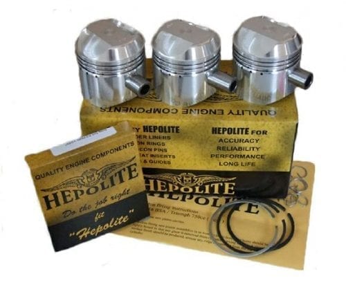 19916 Hepolite piston set, Triumph/BSA triples - Classic Bike Spares