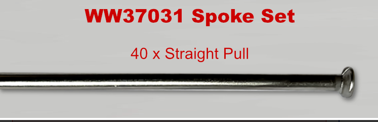 WW37031 Stainless steel spoke and nipple set - Classic Bike Spares