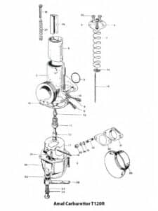 1969 Triumph 650 Amal Carburettor, T120R