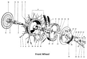 1969 Triumph 650 Front Wheel