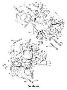 1969 Triumph 650 Crankcase