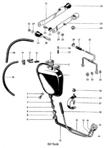 1969 Triumph 650 Oil Tank