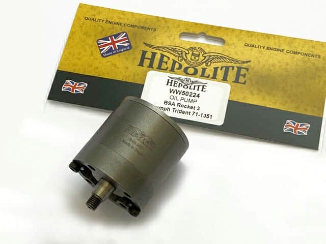 71-1351 Hepolite oil pump, Triumph BSA Triples - Classic Bike Spares