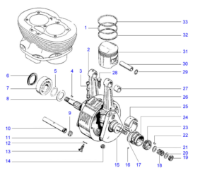 BSA A65 Crankshaft