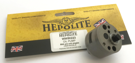 65-2589 Genuine Hepolite Billet Oil Pump Assembly for BSA pre unit singles  C,B,M group models (1956-1962)