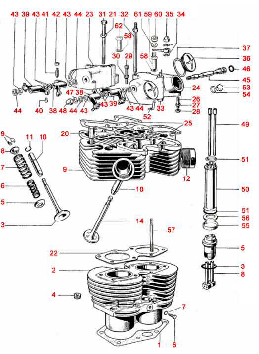 Cylinder Head Triumph T100 Daytona- Classic bike Spares