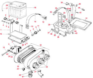 Battery Carrier & Air Filter