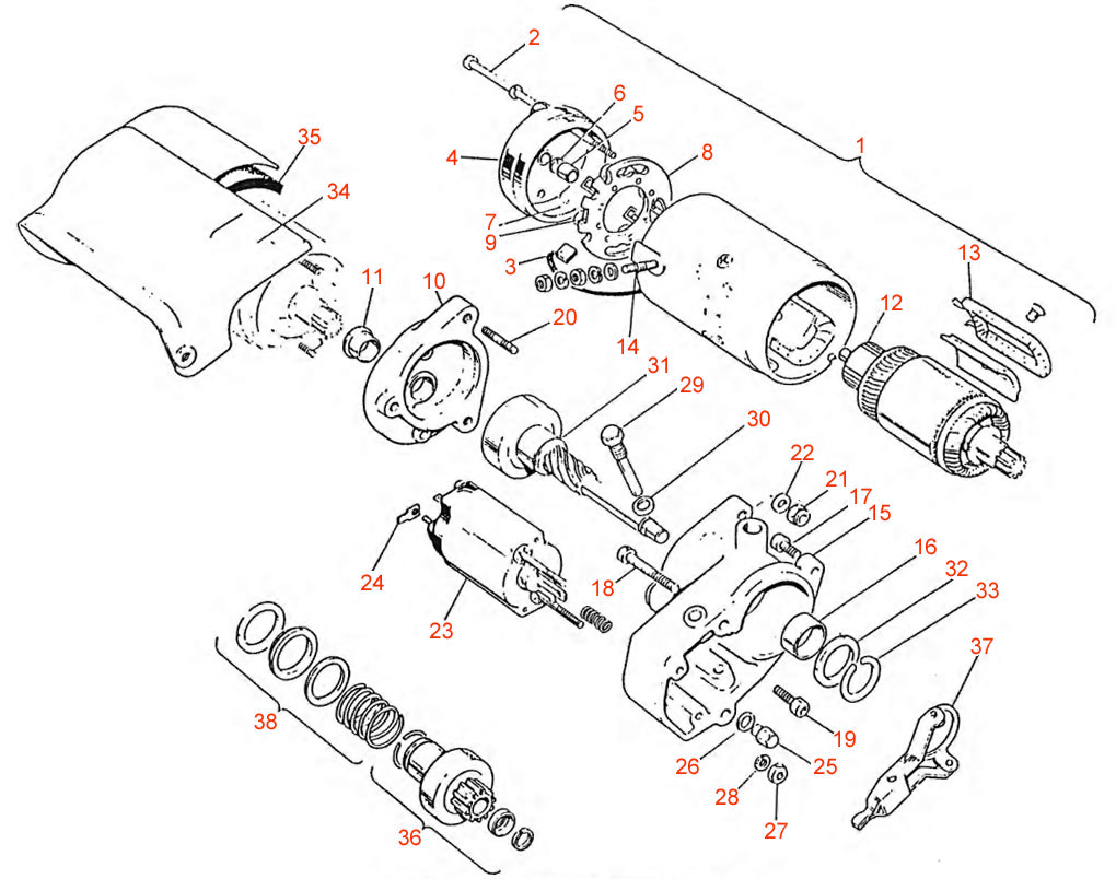 Starter Motor T160 - Classic bike Spares