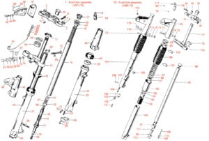 Front Forks & Headlight Brackets