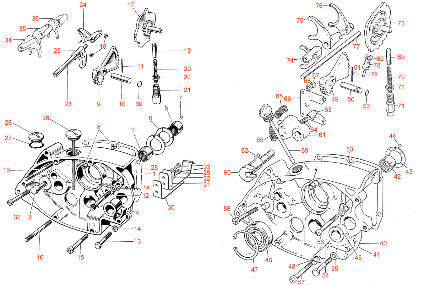 Triumph T150, T160 Inner gearbox- Classic bike Spares