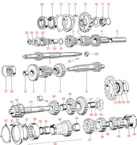 Gearbox Shafts & Gears