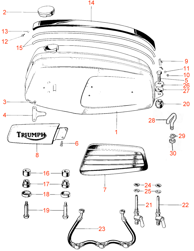 Triumph T150 & T160 Classic Bike Spares