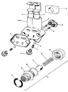 1980–82 Triumph 750 Twins Oil Pump & Release Valve