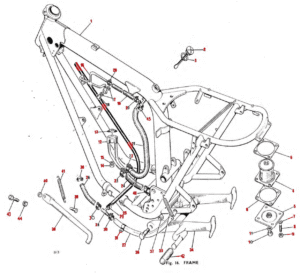 1978 Triumph 750 Twins Frame
