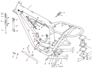 1979 Triumph 750 Twins Frame