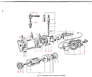 1961–62 Triumph 650 Twins Magneto with Manual Control