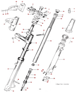 1978 Triumph 750 Twins Telescopic Front Fork