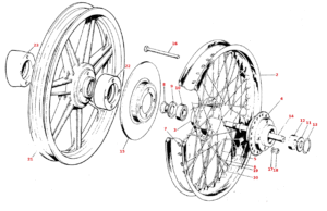 1978–82 Triumph 750 Twins Front Wheel