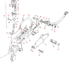 1978–79 Triumph 750 Twins Rear Brake