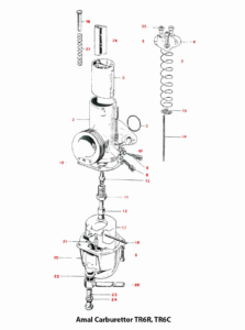 1969 Triumph 650 Amal Carburettor, TR6