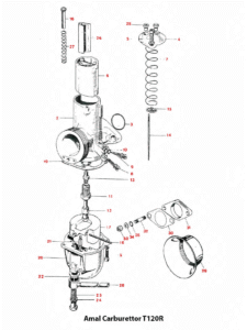 1969 Triumph 650 Amal Carburettor, T120R