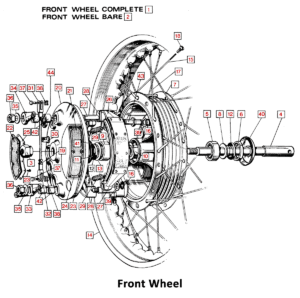 1971 Norton Commando Front Wheel