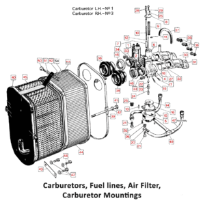 1972 Norton Commando Carburettors & Mountings, Fuel Lines, Air Filter