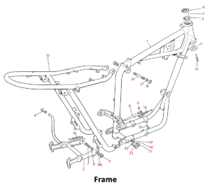 1969 Triumph 650 Frame