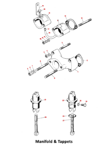 1973 Triumph 750 Twins Manifold & Tappets