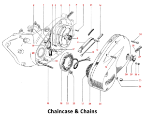 1964 Triumph 650 Twins Chaincase & Chains