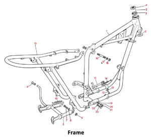 1964 Triumph 650 Twins Frame