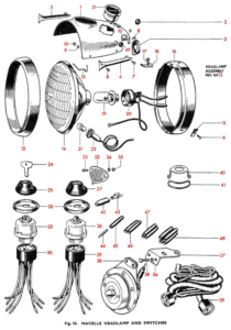 1966 Triumph 650 Twins Nacelle Headlamp & Switches