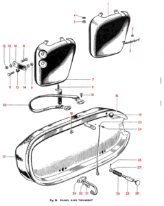 1966 Triumph 650 Twins Panel & Twinseat