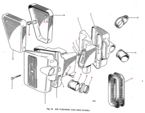 1971 Triumph 650 Twins Air Cleaner & Side Panels